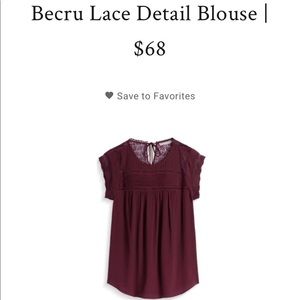 lace detail blouse [BRAND NEW]